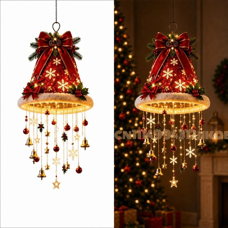 Подвесная люстра в виде шапки  – обзор и цена Lighting Christmas Decor