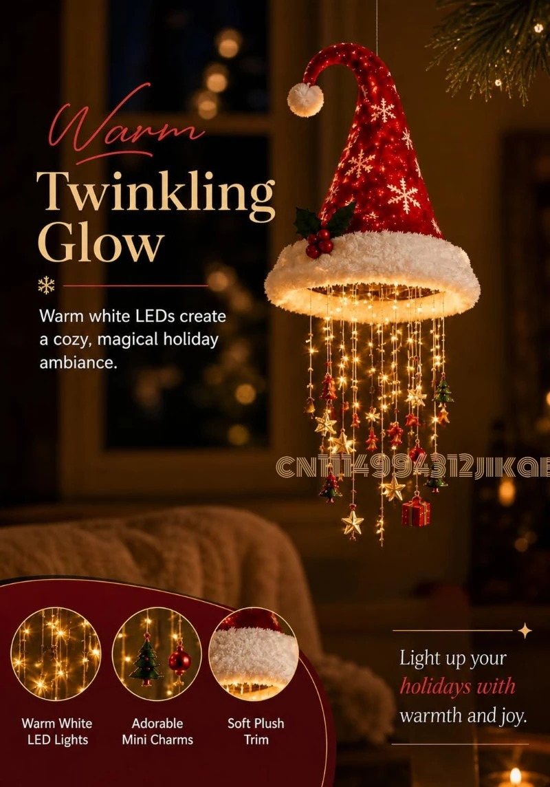Подвесная люстра в виде шапки  – обзор и цена Lighting Christmas Decor